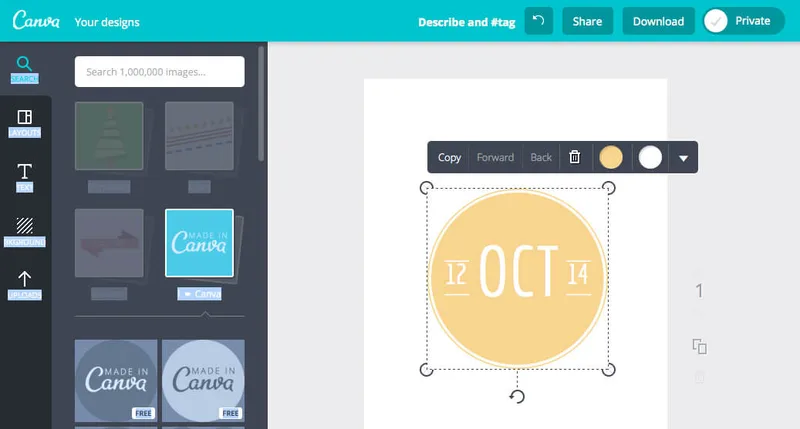 Canva editor obrázků