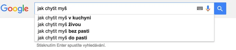 Google našeptávač