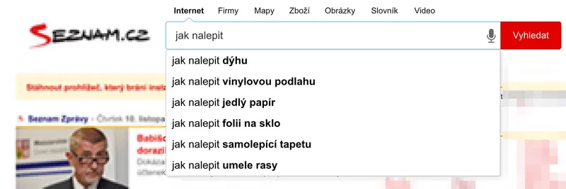 Seznam našeptávač