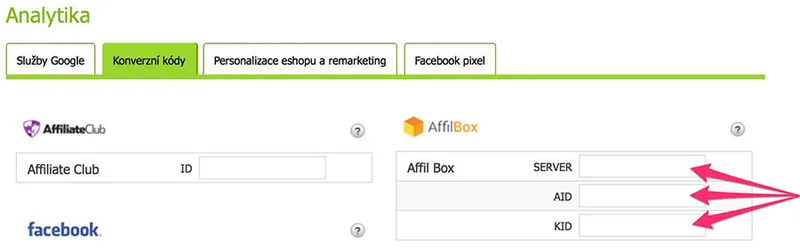 nasazení affiliate na e-shop