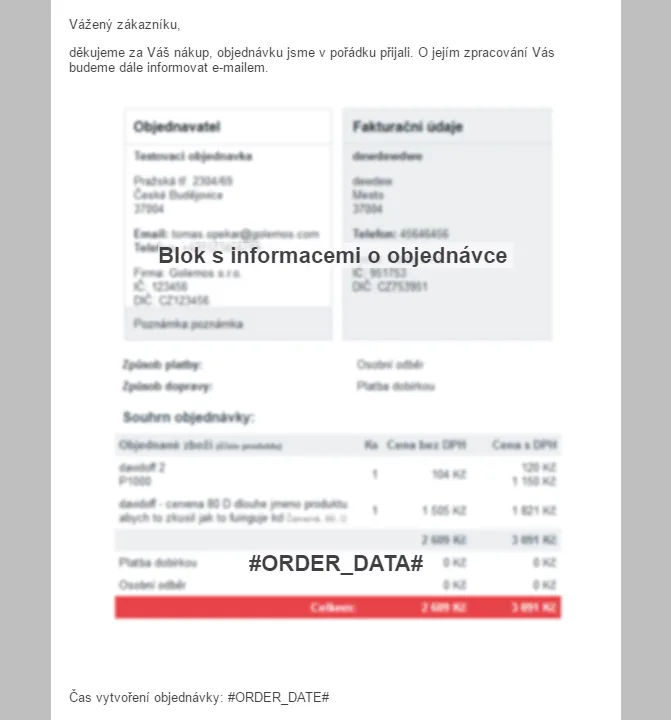 Automatický e-mailing Eshop-rychle