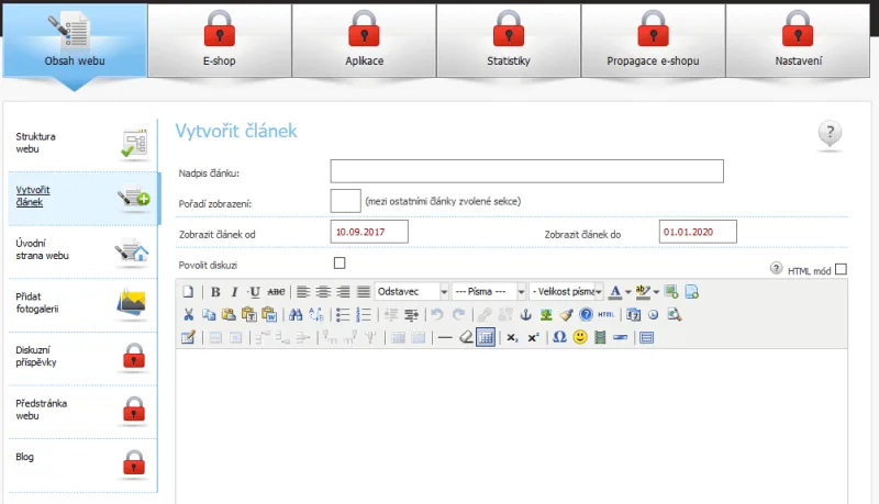 Omezený přístup do administrace - multilogin - Eshop-rychle