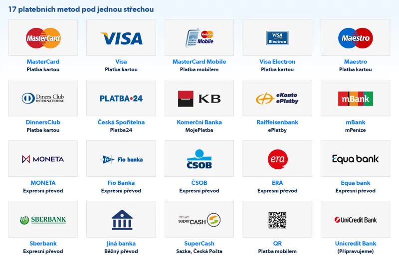 Platební metody ThePay