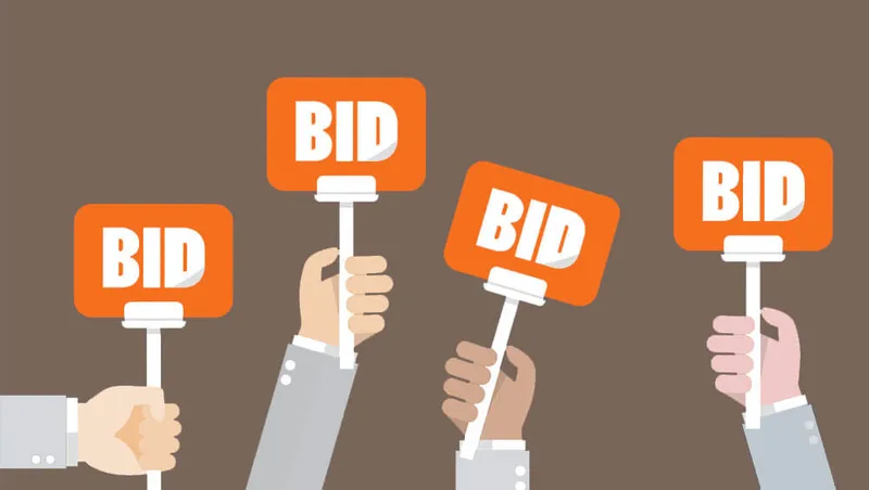 Aukce -bidding na zbožových srovnávačích