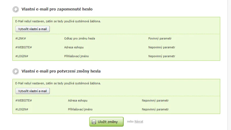 Potvrzovací email