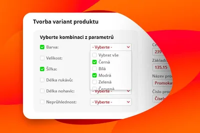 Vyzkoušejte novou, bleskurychlou tvorbu variant produktů!